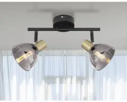 Deckenspot Globo JAY E14 25 W 2-flammig IP 20 schwarz ( 54305-2 )