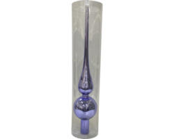 Christbaumspitze aus Glas Lafiora 28 cm lila glänzend