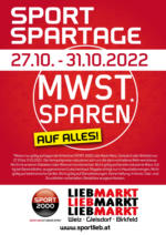 SPORT 2000 Lieb Markt SPORT 2000 Lieb Markt - Spartage - bis 31.10.2022