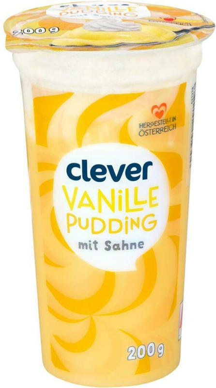 Clever Vanille Pudding mit Sahne