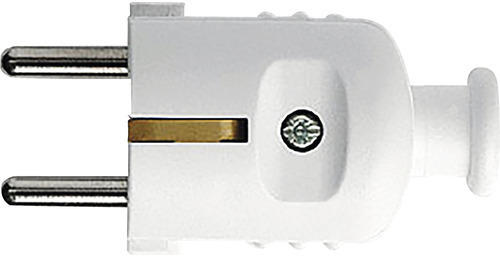 Schutzkontaktstecker 16 A 230 V 3-adrig weiß