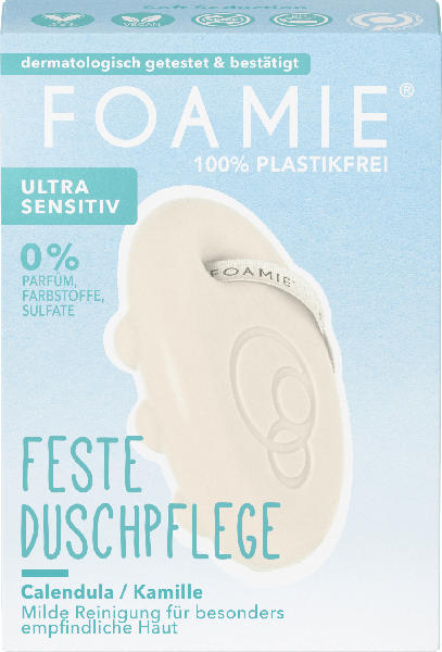 Foamie Feste Dusche Sensitive mit Calendula & Kamille