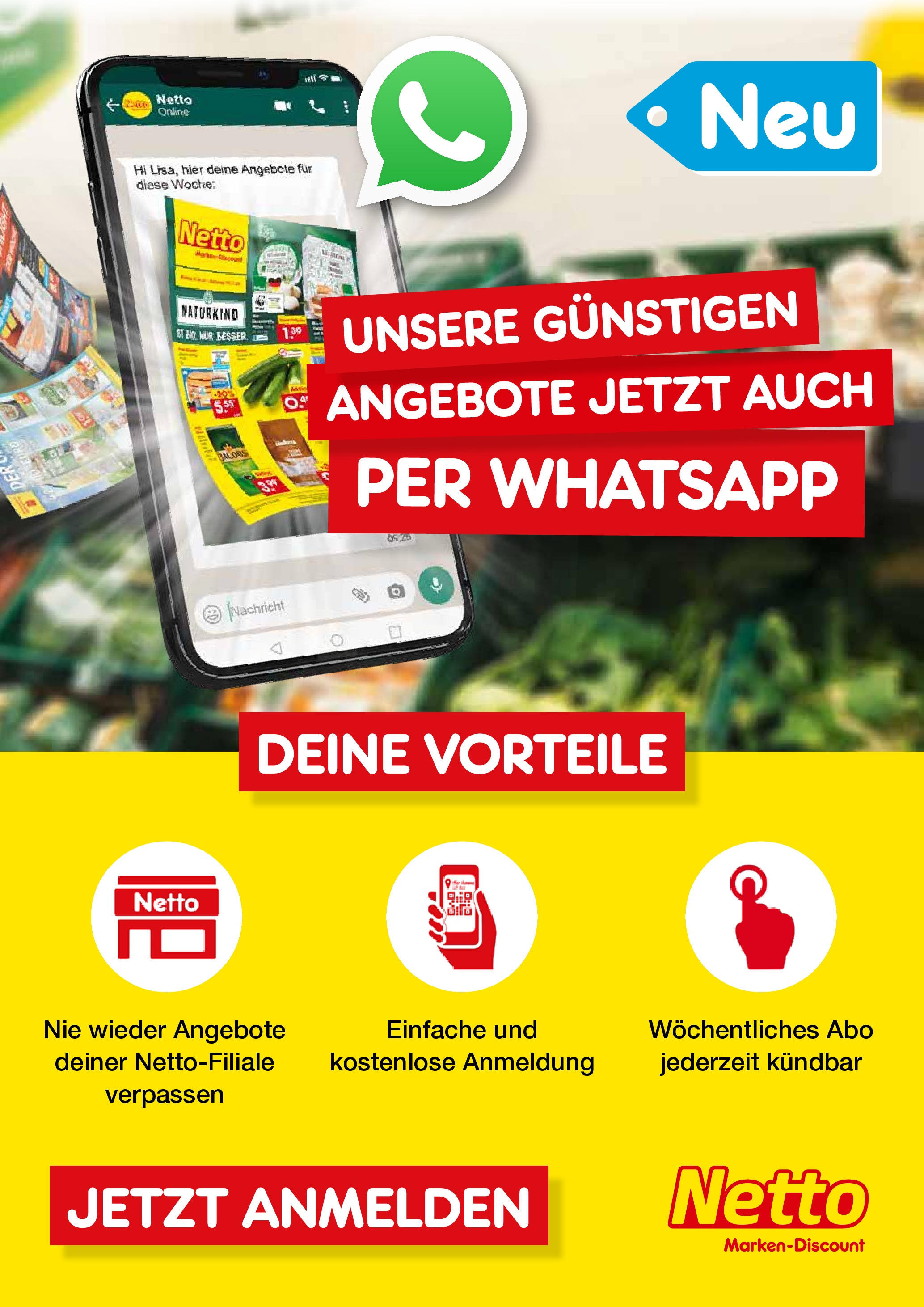 Netto Marken-Discount - Netto: Jetzt auch bei WhatsApp! (ab 15.11.2022) » Angebote | Seite: 1