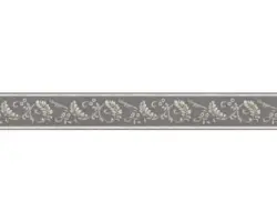 Selbstklebende PVC-Bordüre A.S. Creation Ornament graubraun-gold 5 m x 8 cm
