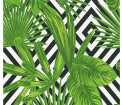 Selbstklebendes PVC-Panel A.S. Creation pop.up Floral Grafik grün-schwarz 2,5 m x 20 cm