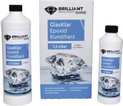BrilliantShine GlasKlar Epoxid Kunstharz Gießharz 1,5 L