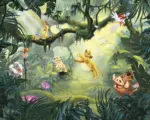 Hornbach Fototapete Vlies IADX7-004 Into Adventure Disney Lion King Hakuna Matata 7-tlg. 350 x 280 cm