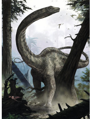 Fototapete Vlies Into Adventure Rebbachisaurus 2-tlg. 184 x 248 cm