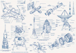 Fototapete Vlies Into Adventure Spacecraft Architecture 8-tlg. 400 x 280 cm