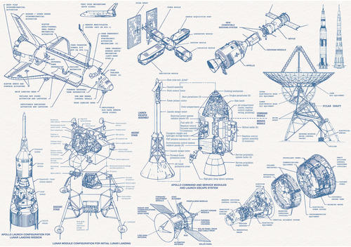 Fototapete Vlies Into Adventure Spacecraft Architecture 8-tlg. 400 x 280 cm