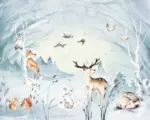 Hornbach Fototapete Vlies IAX7-0038 Into Adventure Animal Sleepover 7-tlg. 350 x 280 cm