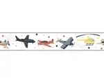 Hornbach Bordüre 45820 Kids Walls Flugzeuge weiß 5 m x 17,5 cm