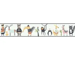 Bordüre 45876 Kids Walls Tiere blau 5 m x 17,5 cm
