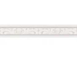 Papier-Bordüre A.S. Creation Schaum weiß-grau 5 m x 10 cm