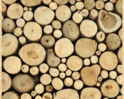 Selbstklebendes PVC-Panel A.S. Creation pop.up Holz beig-braun 2,5 m x 35 cm