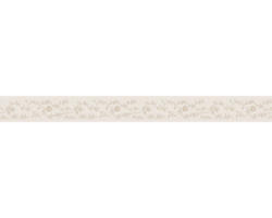 Selbstklebende PVC-Bordüre A.S. Creation Blumenranke Satin beige 5 m x 5 cm