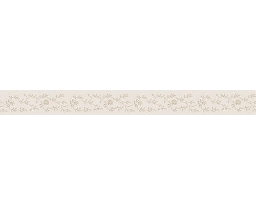 Selbstklebende PVC-Bordüre A.S. Creation Blumenranke Satin beige 5 m x 5 cm