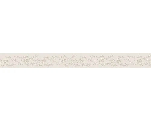Selbstklebende PVC-Bordüre A.S. Creation Blumenranke Satin beige 5 m x 5 cm