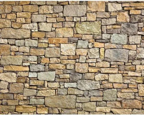 Fototapete Papier 97015 Stone Wall 2-tlg. 350 x 260 cm