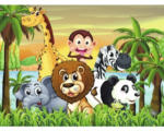 Hornbach Fototapete Vlies 18405 Jungle Animals 7-tlg. 350 x 260 cm