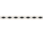 Hornbach Selbstklebende PVC-Bordüre A.S. Creation Wellenmuster schwarz-weiß 5 m x 5,3 cm