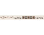 Hornbach Bordüre selbstklebend Coffee beigebraun weiß 5 m x 5 cm