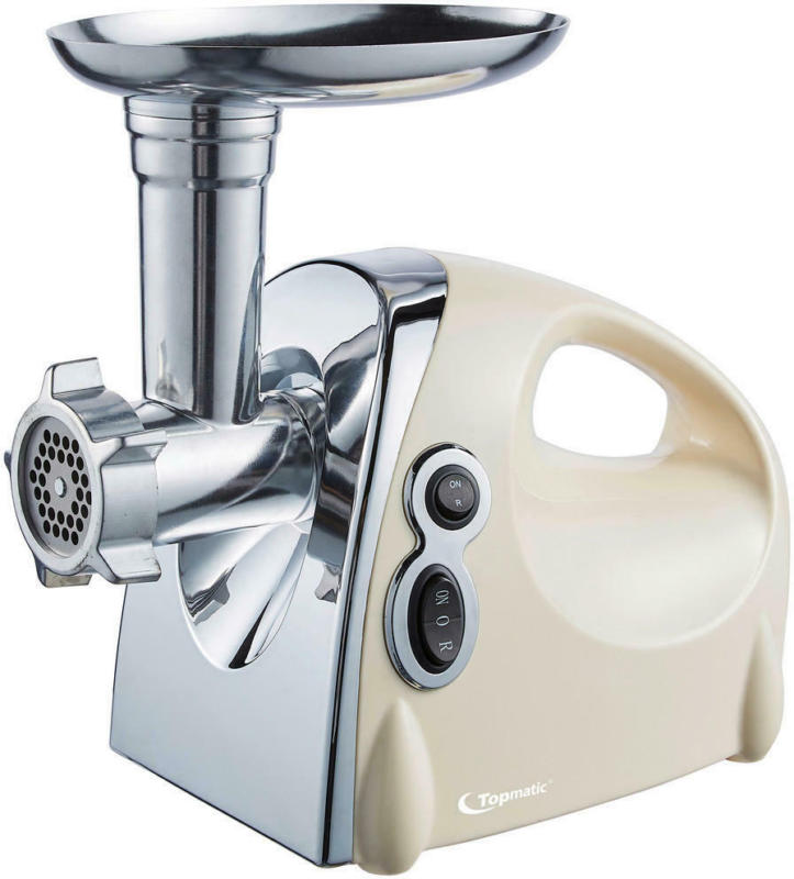 Topmatic Fleischwolf MG-1200.3 beige Kunststoff Edelstahl H/T/L: ca. 41x21x23 cm