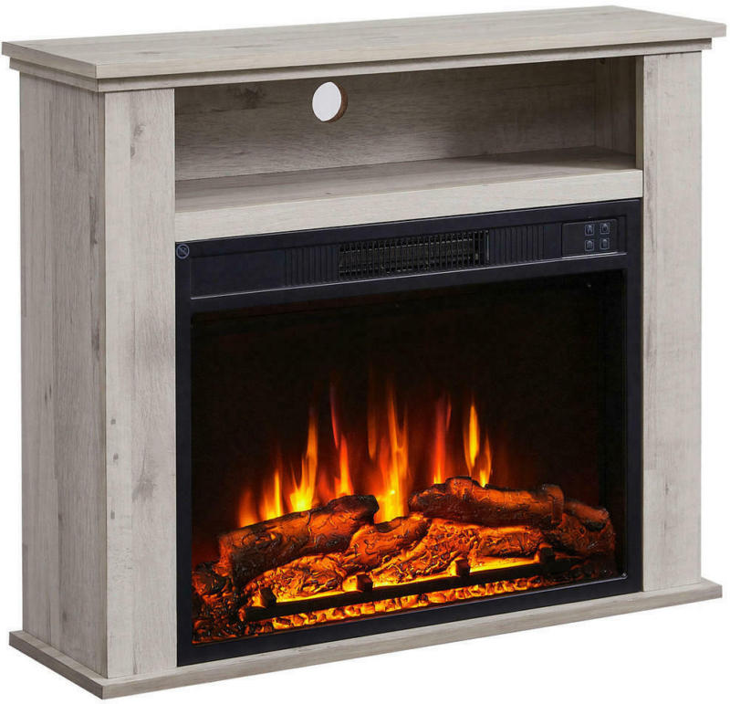 Balderia Elektrischer-Kamin Frida grau B/H/T: ca. 78,3x64,7x23 cm ca. 2 W