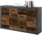POCO Kommode Indiana Beton Optik Old Wood Nachbildung B/H/T: ca. 152x90x37 cm - bis 20.03.2023