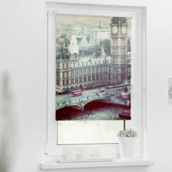Verdunkelungsrollo London grau B/L: ca. 120x150 cm