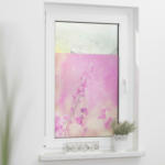 POCO Einrichtungsmarkt Eschborn LICHTBLICK Fensterfolie Blumen violett B/L: ca. 100x100 cm