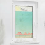 POCO Einrichtungsmarkt Neumünster LICHTBLICK Fensterfolie Meer türkis rosa B/L: ca. 100x100 cm