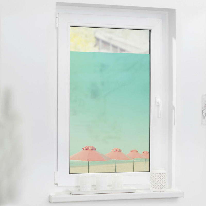 LICHTBLICK Fensterfolie Meer türkis rosa B/L: ca. 100x130 cm