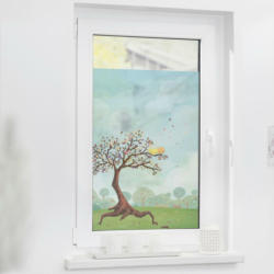 LICHTBLICK Fensterfolie Baum bunt B/L: ca. 50x100 cm
