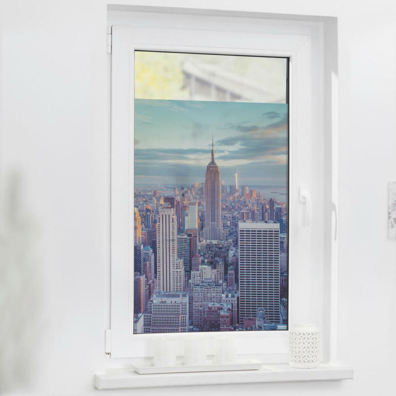LICHTBLICK Fensterfolie New York bunt B/L: ca. 100x130 cm