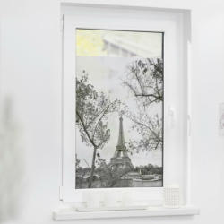 LICHTBLICK Fensterfolie Paris schwarz weiß B/L: ca. 100x100 cm