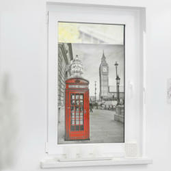 LICHTBLICK Fensterfolie London rot B/L: ca. 100x180 cm