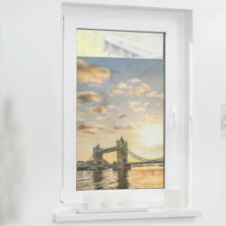 LICHTBLICK Fensterfolie London orange B/L: ca. 100x100 cm