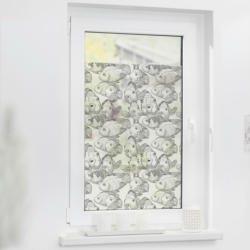 LICHTBLICK Fensterfolie Fische weiß B/L: ca. 100x100 cm