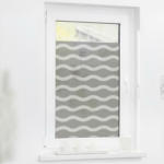 POCO Einrichtungsmarkt Neumünster LICHTBLICK Fensterfolie Wellen grau weiß B/L: ca. 100x100 cm