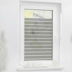 LICHTBLICK Fensterfolie Streifen grau weiß B/L: ca. 100x180 cm