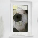 POCO Einrichtungsmarkt Eningen LICHTBLICK Fensterfolie Fussball schwarz weiß B/L: ca. 100x100 cm