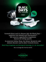 Vorwerk Store Aachen Vorwerk: Black Days - bis 26.11.2022