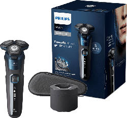 PHILIPS Shaver Series 5000 S5579/50 Elektronischer Nass- und Trockenrasierer, blau
