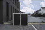 Hornbach Mülltonnenbox HIDE Kunststoff 139,4x80,7x115,2 cm schwarz