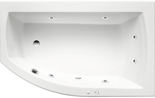 Whirlpool Ottofond Ebony Mod. A System Basis 170x98 cm weiß