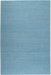 Handwebteppich Blau Baumwolle Rainbow Kelim