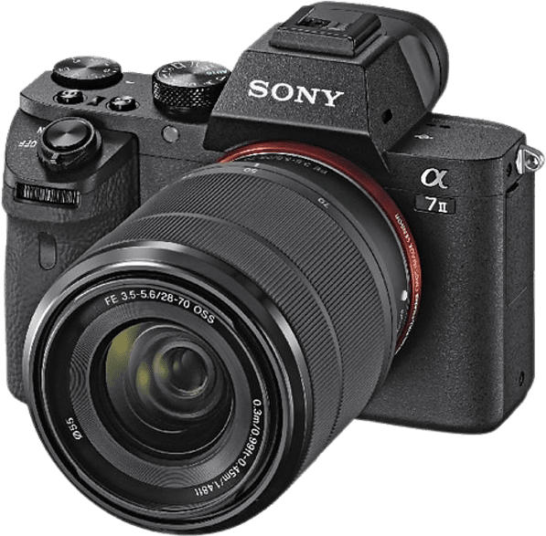 Sony Alpha 7 II Systemkamera, schwarz mit Objektiv AF E 28-70mm 3.5-5.6 OSS (ILCE-7M2KB); Systemkamera Set