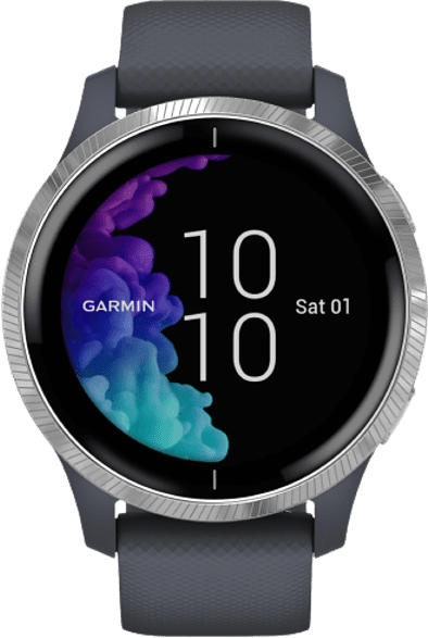 Garmin Smartwatch Venu, silber/granitblau (010-02173-02)