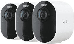 Arlo Überwachungskamera Arlo Ultra V2, 3er Set: 3x Kamera + 1x SmartHub, 4K UHD, Kabellos
